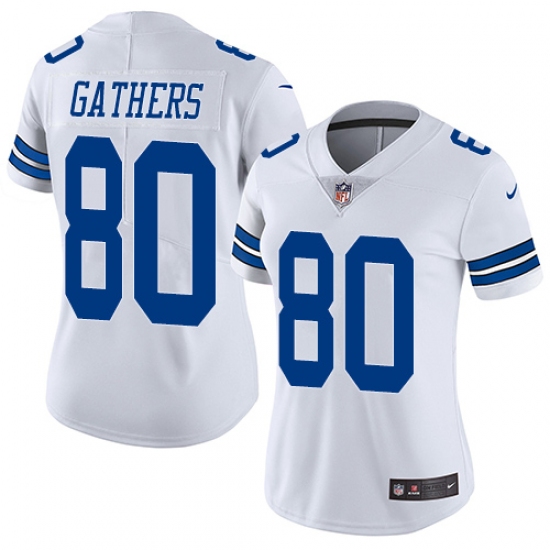 Women's Nike Dallas Cowboys 80 Rico Gathers White Vapor Untouchable Limited Player NFL Jersey