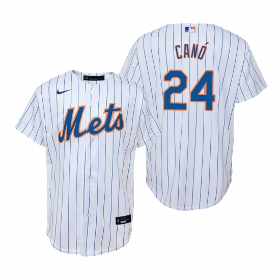 Men's Nike New York Mets 24 Robinson Cano White Home Stitched Baseball Jersey