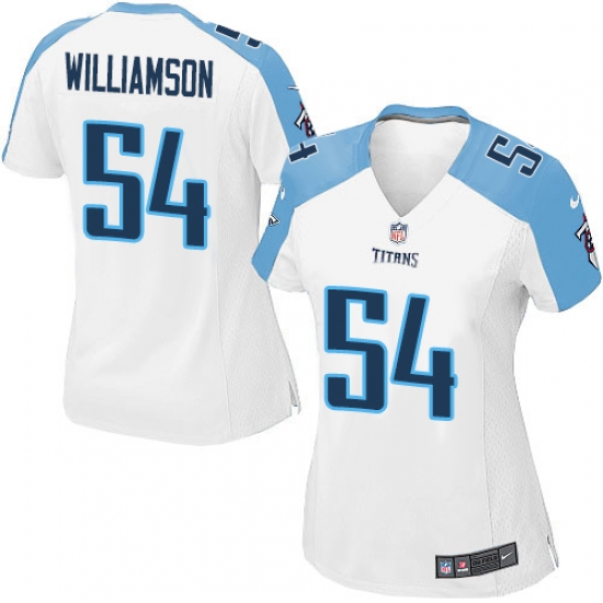 Women's Nike Tennessee Titans 54 Avery Williamson Game White NFL Jersey