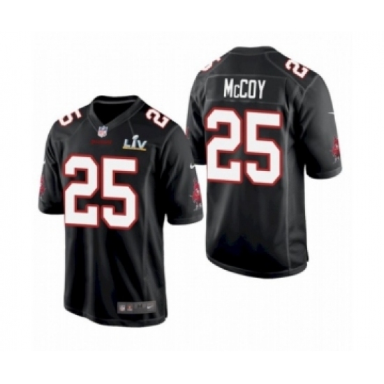 Men's Tampa Bay Buccaneers 25 LeSean McCoy Black Fashion Super Bowl LV Jersey