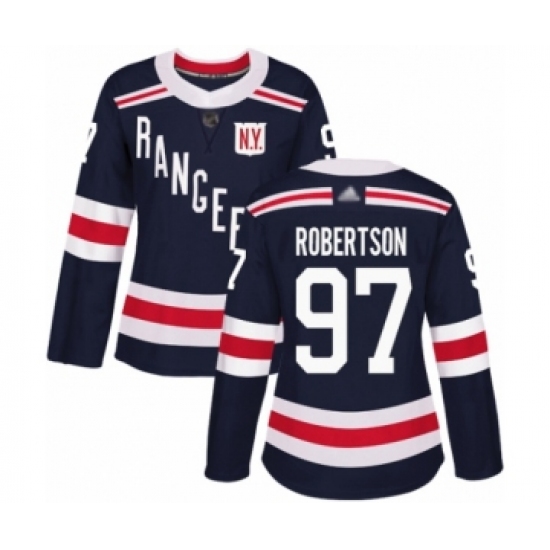 Women's New York Rangers 97 Matthew Robertson Authentic Navy Blue 2018 Winter Classic Hockey Jersey