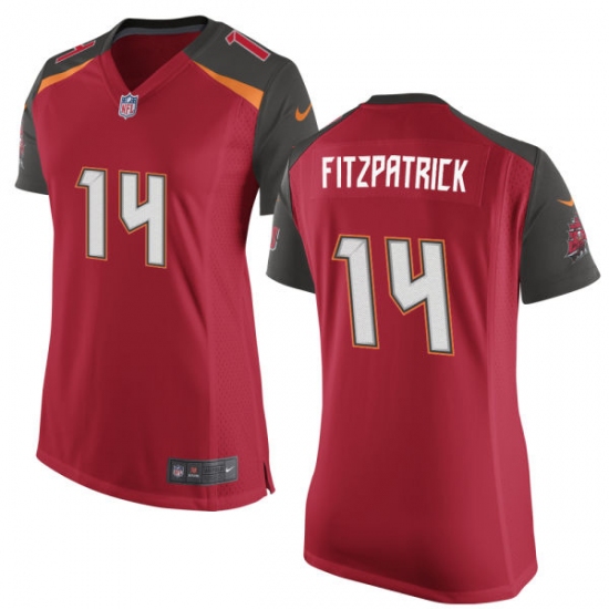 Women's Nike Tampa Bay Buccaneers 14 Ryan Fitzpatrick Game Red Team Color NFL Jersey