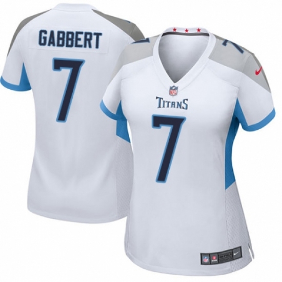 Women's Nike Tennessee Titans 7 Blaine Gabbert Game White NFL Jersey