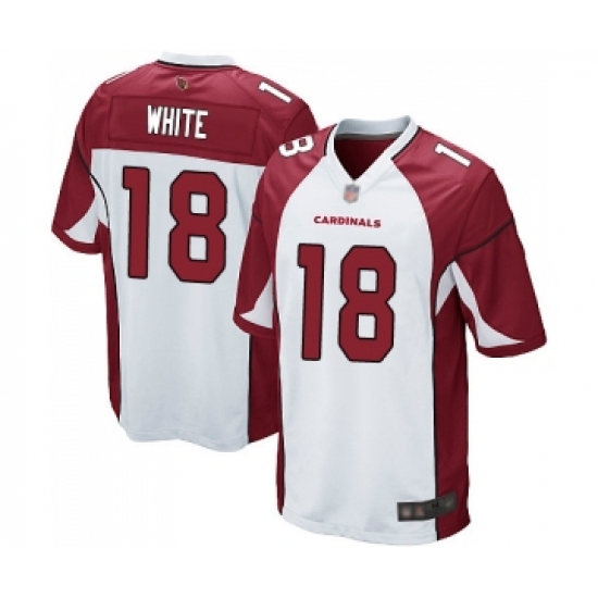 Men's Arizona Cardinals 18 Kevin White Game White Football Jersey