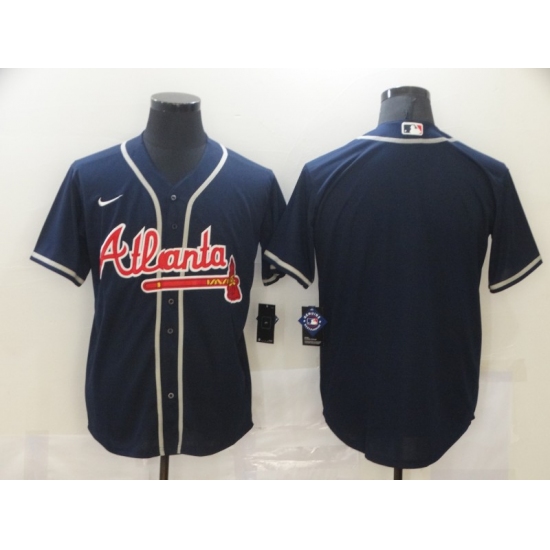 Men's Nike Atlanta Braves Blank Blue Jersey