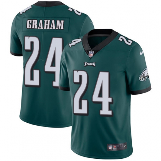 Youth Nike Philadelphia Eagles 24 Corey Graham Midnight Green Team Color Vapor Untouchable Limited Player NFL Jersey