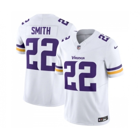 Men's Minnesota Vikings 22 Harrison Smith White 2023 F.U.S.E. Vapor Untouchable Stitched Jersey