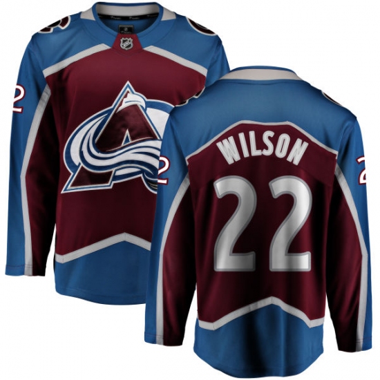 Men's Colorado Avalanche 22 Colin Wilson Fanatics Branded Maroon Home Breakaway NHL Jersey