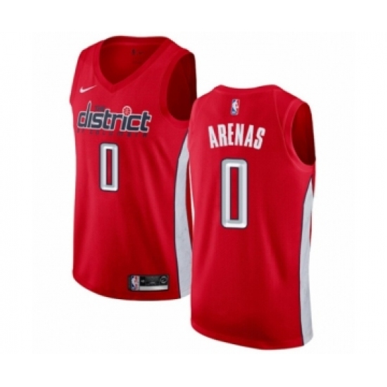Men's Nike Washington Wizards 0 Gilbert Arenas Red Swingman Jersey - Earned Edition