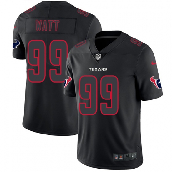 Men's Nike Houston Texans 99 J.J. Watt Limited Black Rush Impact NFL Jersey