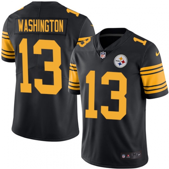 Youth Nike Pittsburgh Steelers 13 James Washington Limited Black Rush Vapor Untouchable NFL Jersey