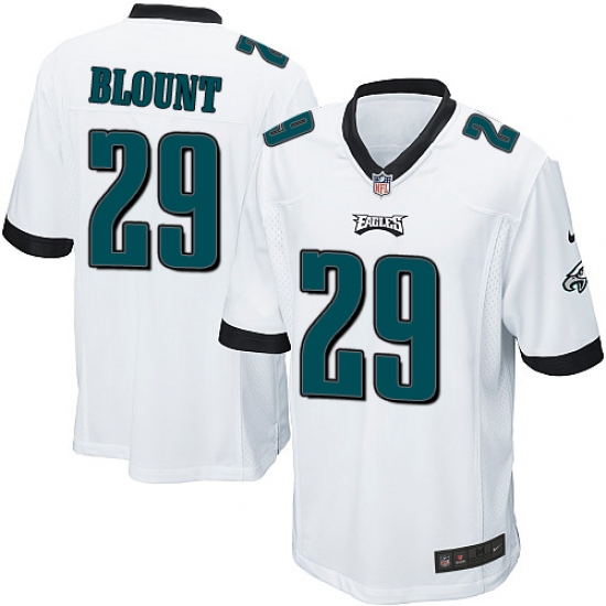 Men's Nike Philadelphia Eagles 29 LeGarrette Blount Game White NFL Jersey