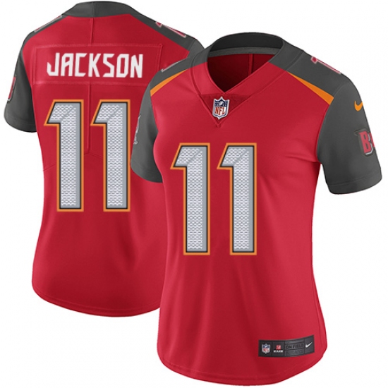 Women's Nike Tampa Bay Buccaneers 11 DeSean Jackson Red Team Color Vapor Untouchable Limited Player NFL Jersey