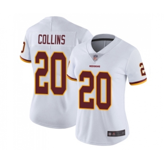 Women's Washington Redskins 20 Landon Collins White Vapor Untouchable Limited Player Football Jersey