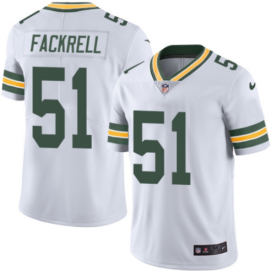 Youth Nike Green Bay Packers 51 Kyler Fackrell Elite White NFL Jersey