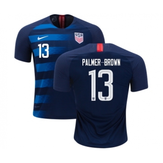 USA 13 Palmer-Brown Away Kid Soccer Country Jersey