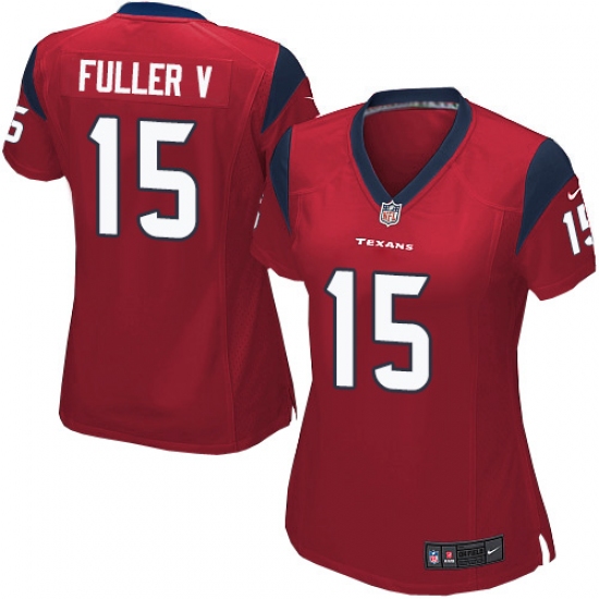 Women's Nike Houston Texans 15 Will Fuller V Game Red Alternate NFL Jersey