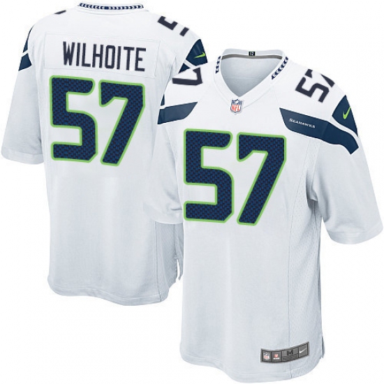 Men's Nike Seattle Seahawks 57 Michael Wilhoite Game White NFL Jersey
