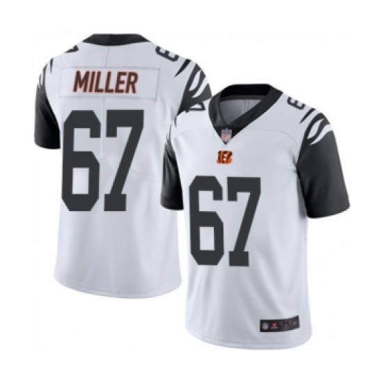 Youth Cincinnati Bengals 67 John Miller Limited White Rush Vapor Untouchable Football Jersey