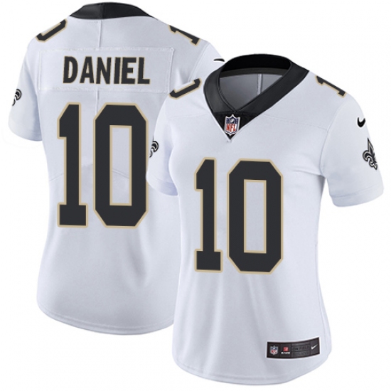 Women's Nike New Orleans Saints 10 Chase Daniel White Vapor Untouchable Limited Player NFL Jersey