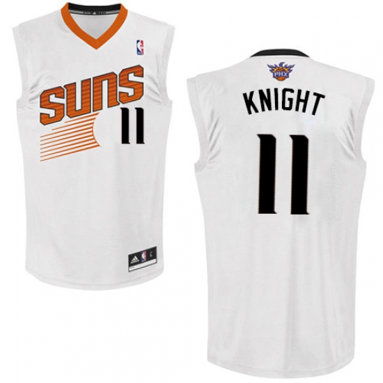 Men's Adidas Phoenix Suns 11 Brandon Knight Swingman White Home NBA Jersey