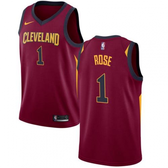 Men's Nike Cleveland Cavaliers 1 Derrick Rose Red NBA Swingman Icon Edition Jersey