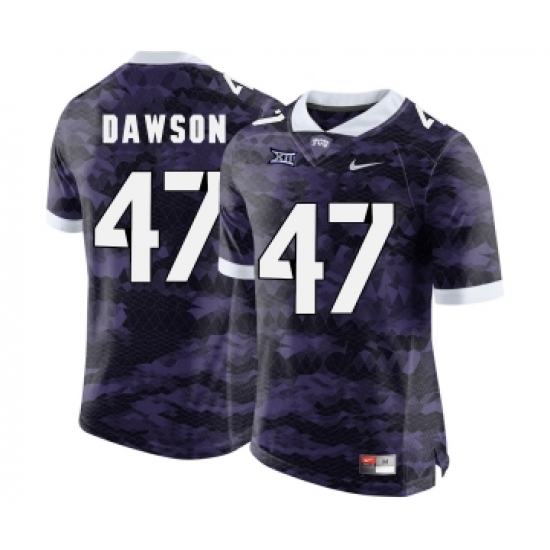 TCU Horned Frogs 47 P.J. Dawson Purple College Football Limited Jersey