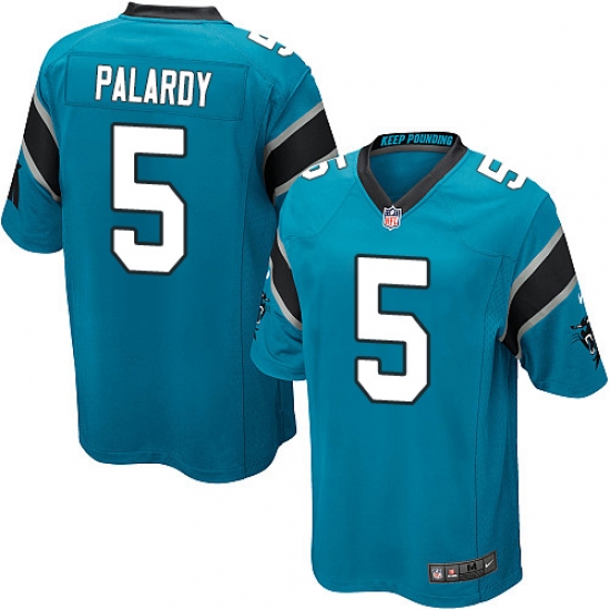 Men's Nike Carolina Panthers 5 Michael Palardy Game Blue Alternate NFL Jersey