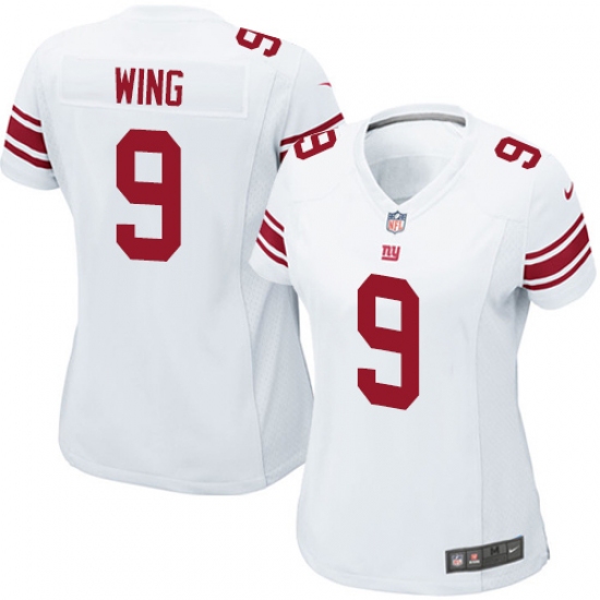 Women's Nike New York Giants 9 Brad Wing Game White NFL Jersey