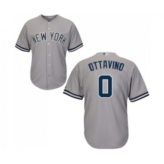 Youth New York Yankees 0 Adam Ottavino Authentic Grey Road Baseball Jersey