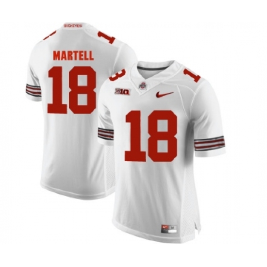 Ohio State Buckeyes 18 Tate Martell White College Football Jersey