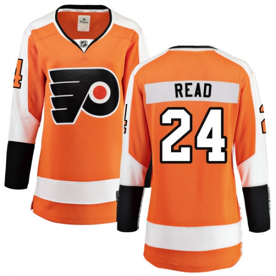 Women's Philadelphia Flyers 24 Matt Read Fanatics Branded Orange Home Breakaway NHL Jersey