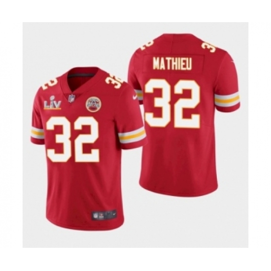 Youth Kansas City Chiefs 32 Tyrann Mathieu Red 2021 Super Bowl LV Jersey