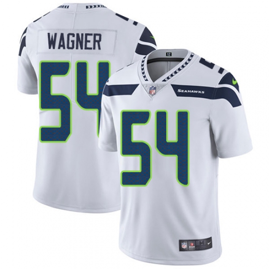 Men's Nike Seattle Seahawks 54 Bobby Wagner White Vapor Untouchable Limited Player NFL Jersey