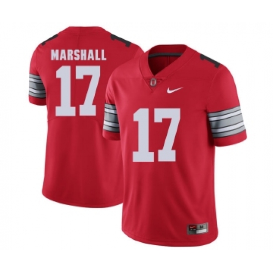 Ohio State Buckeyes 17 Jalin Marshall Red 2018 Spring Game College Football Limited Jersey