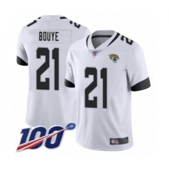 Men's Jacksonville Jaguars 21 A.J. Bouye White Vapor Untouchable Limited Player 100th Season Football Jersey