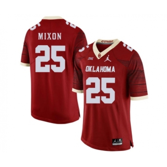 Oklahoma Sooners 25 Joe Mixon Red 47 Game Winning Streak College Football Jersey