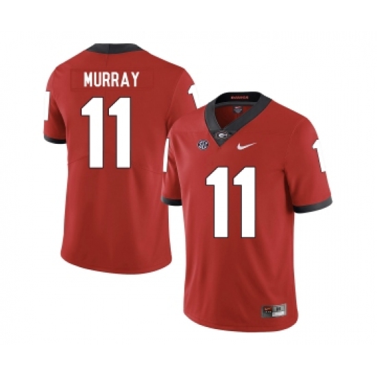 Georgia Bulldogs 11 Aaron Murray Red Nike College Football Jersey