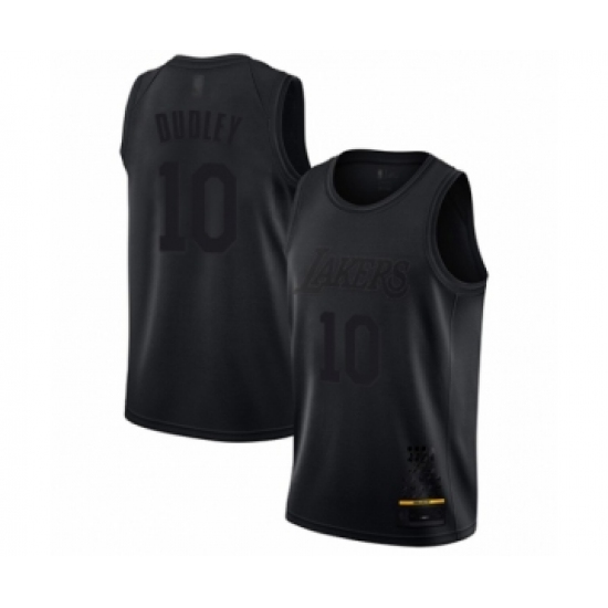 Men's Los Angeles Lakers 10 Jared Dudley Swingman Black MVP Basketball Jersey