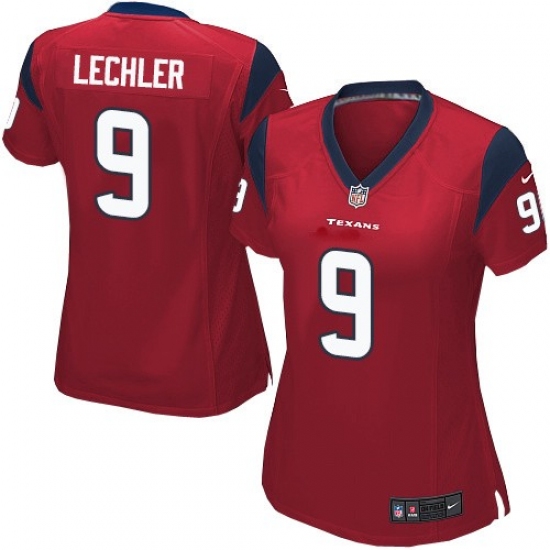 Women's Nike Houston Texans 9 Shane Lechler Game Red Alternate NFL Jersey