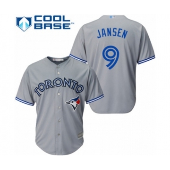 Youth Toronto Blue Jays 9 Danny Jansen Authentic Grey Road Baseball Player Jersey