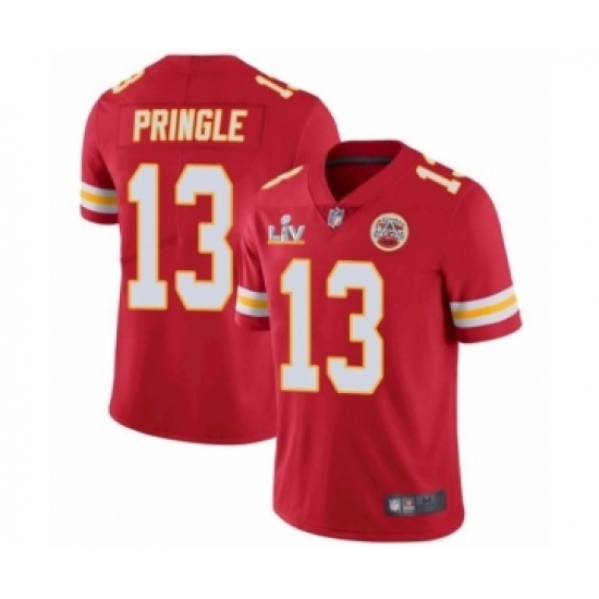 Women'sKansas City Chiefs 13 Byron Pringle Red 2021 Super Bowl LV Jersey