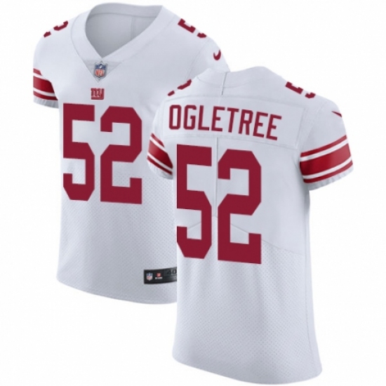 Men's Nike New York Giants 52 Alec Ogletree White Vapor Untouchable Elite Player NFL Jersey