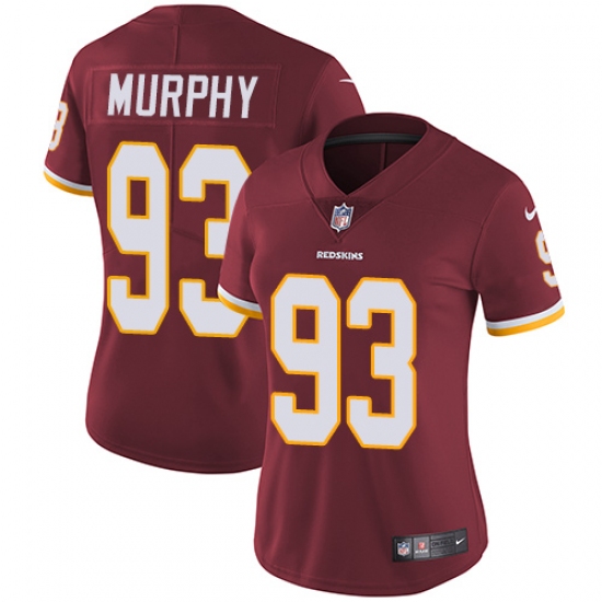 Women's Nike Washington Redskins 93 Trent Murphy Burgundy Red Team Color Vapor Untouchable Limited Player NFL Jersey