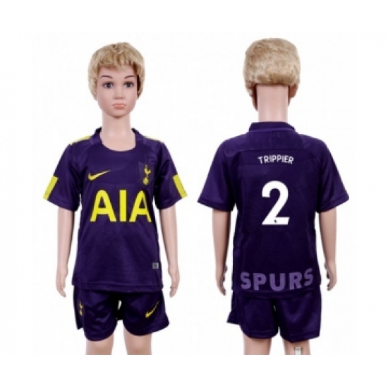 Tottenham Hotspur 2 Trippier Sec Away Kid Soccer Club Jersey