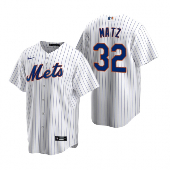 Men's Nike New York Mets 32 Steven Matz White 2020 Home Stitched Baseball Jersey