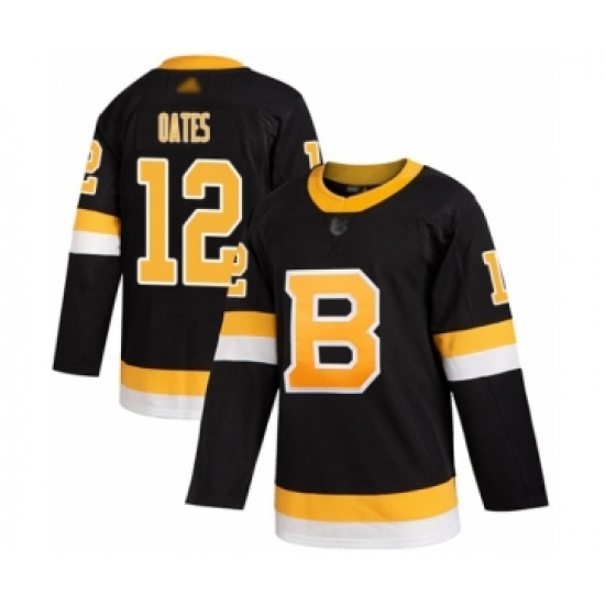 Men's Boston Bruins 12 Adam Oates Authentic Black Alternate Hockey Jersey