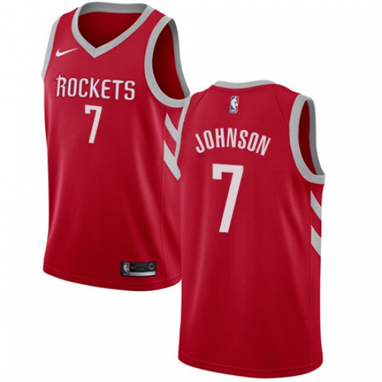 Youth Nike Houston Rockets 7 Joe Johnson Swingman Red NBA Jersey - Icon Edition