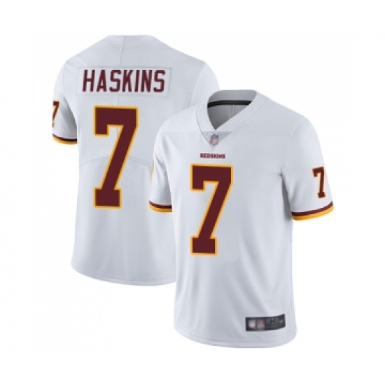 Men's Washington Redskins 7 Dwayne Haskins White Vapor Untouchable Limited Player Football Jersey