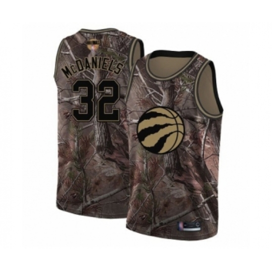 Women's Toronto Raptors 32 KJ McDaniels Swingman Camo Realtree Collection 2019 Basketball Finals Bound Jersey